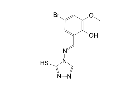 4-bromo-2-methoxy-6-{(E)-[(3-sulfanyl-4H-1,2,4-triazol-4-yl)imino]methyl}phenol