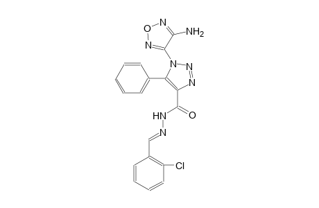 1-(4-amino-1,2,5-oxadiazol-3-yl)-N'-[(E)-(2-chlorophenyl)methylidene]-5-phenyl-1H-1,2,3-triazole-4-carbohydrazide