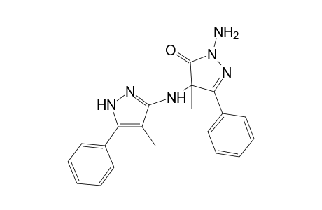 4-(4'-Methyl-5'-phenyl-1H-pyrazol-3'-ylamino)-3-phenyl-4,5-dihydro-1H-pyrazol-5-one