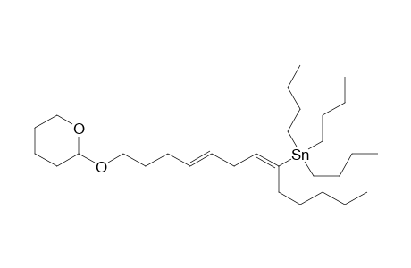Tributyl-[(1E,4E)-1-pentyl-8-tetrahydropyran-2-yloxy-octa-1,4-dienyl]stannane