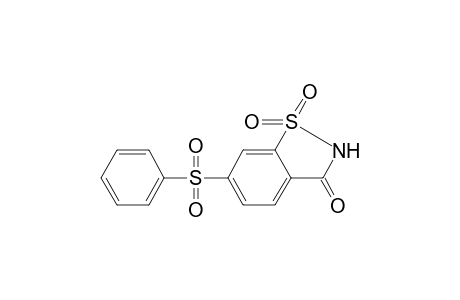 1.lambda.(6)-Benzo[d]isothiazol-3-one, 6-benzenesulfonyl-1,1-dioxo-1,2-dihydro-