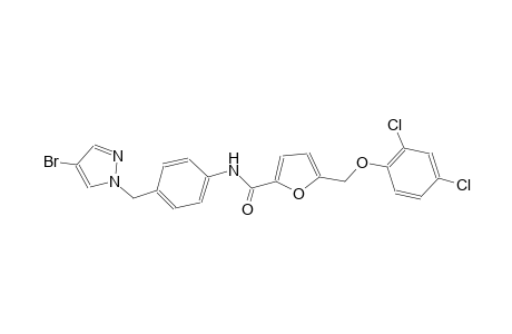 N-{4-[(4-bromo-1H-pyrazol-1-yl)methyl]phenyl}-5-[(2,4-dichlorophenoxy)methyl]-2-furamide