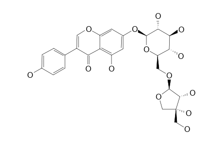 GENISTEIN-7-O-BETA-D-APIOFURANOSYL-(1->6)-O-BETA-D-GLUCOPYRANOSIDE