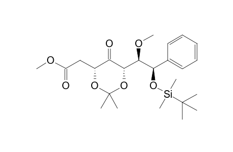 Methyl 2-((4R,6S)-6-{(1R,2R)-2-[(tert-Butyldimethylsilyl)oxy]-1-methoxy-2-phenylethyl}-2,2-dimethyl-5-oxo-1,3-dioxan-4-yl)acetate