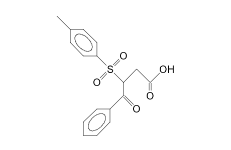 3-(4-Methylphenyl)sulfonyl-4-oxidanylidene-4-phenyl-butanoic acid
