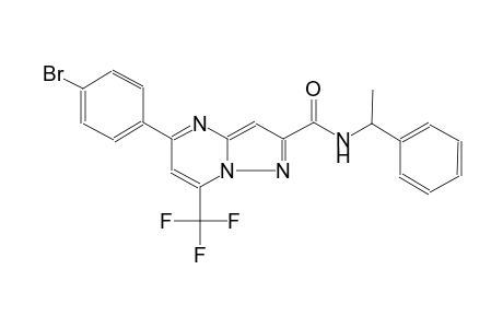 5-(4-bromophenyl)-N-(1-phenylethyl)-7-(trifluoromethyl)pyrazolo[1,5-a]pyrimidine-2-carboxamide