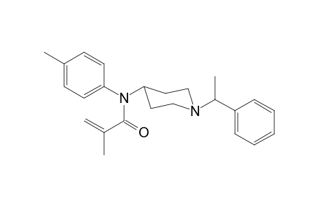 2-methyl-N-4-methylphenyl-N-[1-(1-phenylethyl)piperidin-4-yl]prop-2-enamide