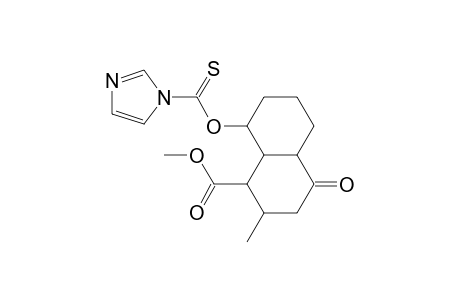 o-((1S,2R,(4A)R,8S,(8A)R)-methyl 1,2,3,5,6,7,8,(8a)-octahydro-8-hydroxy-2-methylnaphthalen-4((4a)h)-one-1-carboxylate-8-yl) thiocarboxyimidazole
