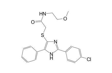 acetamide, 2-[[2-(4-chlorophenyl)-5-phenyl-1H-imidazol-4-yl]thio]-N-(2-methoxyethyl)-