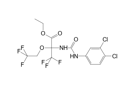 Ethyl 2-{[(3,4-dichlorophenyl)carbamoyl]amino}-3,3,3-trifluoro-2-(2,2,2-trifluoroethoxy)propanoate