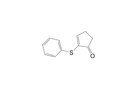 2-Cyclopenten-1-one, 2-(phenylthio)-