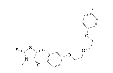 4-thiazolidinone, 3-methyl-5-[[3-[2-[2-(4-methylphenoxy)ethoxy]ethoxy]phenyl]methylene]-2-thioxo-, (5E)-
