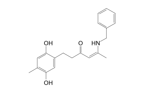 (Z)-5-(N-Benzyl-amino)-1-(2,5-dihydroxy-4-methyl-phenyl]-4-hexen-3-one