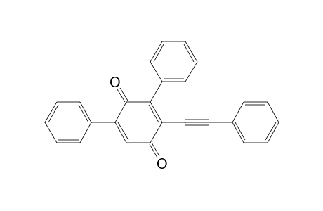 2,6-Diphenyl-3-(2-phenylethynyl)cyclohexa-2,5-dien-1,4-dione