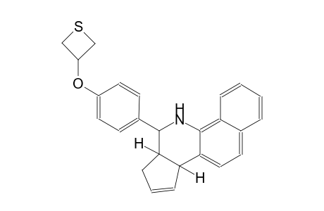 5H-benzo[h]cyclopenta[c]quinoline, 6,6a,7,9a-tetrahydro-6-[4-(3-thietanyloxy)phenyl]-, (6R,6aS,9aR)-