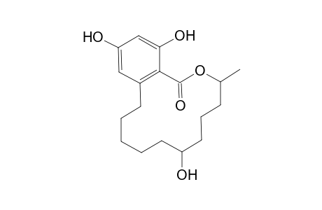 (3S,7X)-3,4,5,6,7,8,9,10,11,12-Decahydro-7,14,16-trihydroxy-3-methyl-1H-2-benzoxacyclotetradecin-1-one