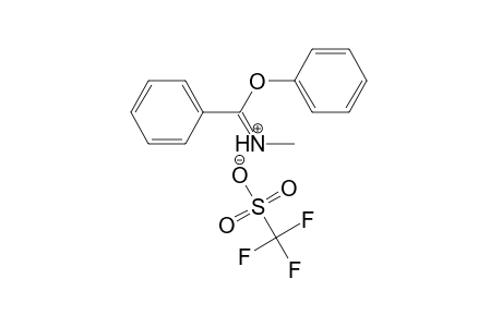 N-(.alpha.-Phenoxybenzyliene)methylammonium triflate