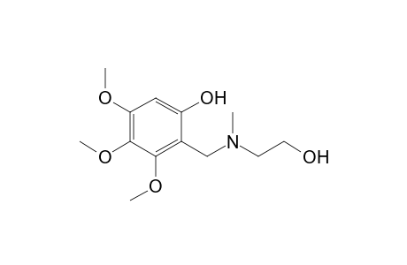 2-[(2-Hydroxyethyl)methylaminomethyl)]-3,4,5-trimethoxyphenol
