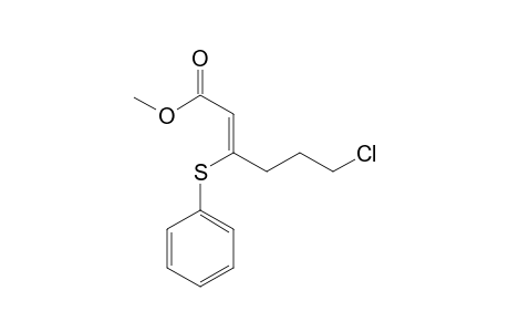 METHYL-(Z)-6-CHLORO-3-PHENYLTHIO-2-HEXENOATE