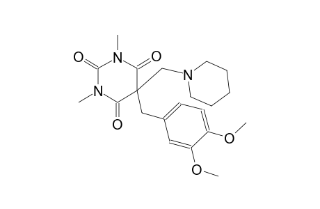 5-(3,4-dimethoxybenzyl)-1,3-dimethyl-5-(1-piperidinylmethyl)-2,4,6(1H,3H,5H)-pyrimidinetrione