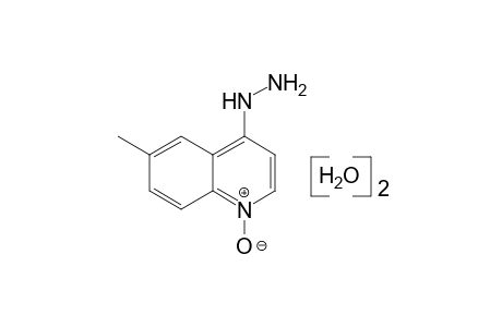 4-HYDRAZINO-6-METHYLQUINOLINE, 1-OXIDE, DIHYDRATE