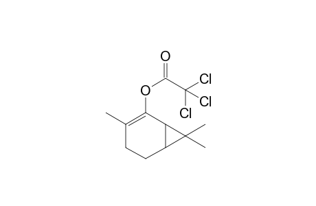 3,7,7-Trimethylbicyclo[4.1.0]hept-2-en-2-yl trichloroacetate