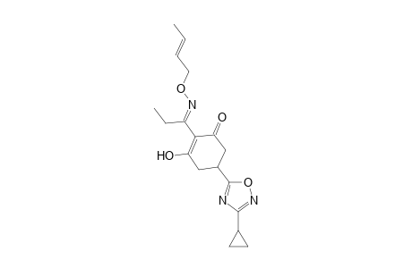 2-Cyclohexen-1-one, 2-[1-[(2-butenyloxy)imino]propyl]-5-(3-cyclopropyl-1,2,4-oxadiazol-5-yl)-3-hydroxy-, (?,E)-