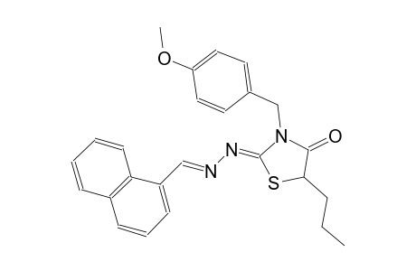 1-naphthaldehyde [(2Z)-3-(4-methoxybenzyl)-4-oxo-5-propyl-1,3-thiazolidin-2-ylidene]hydrazone