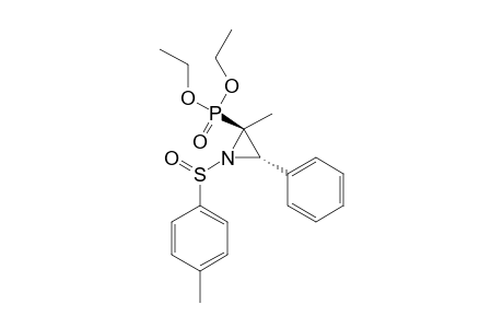 DIETHYL-(S(S),2R,3R)-(+)-2-METHYL-3-PHENYL-1-(PARA-TOLUENESULFINYL)-AZIRIDINE-2-PHOSPHONATE