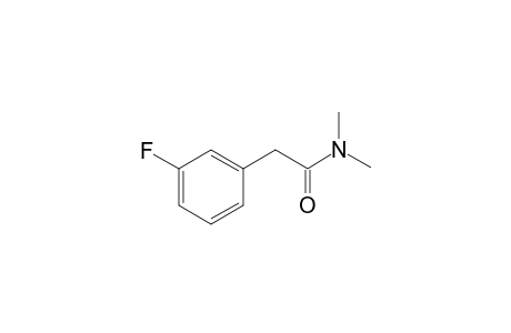 2-(3-fluorophenyl)-N,N-dimethylacetamide