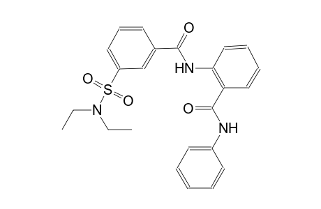 benzamide, 2-[[3-[(diethylamino)sulfonyl]benzoyl]amino]-N-phenyl-
