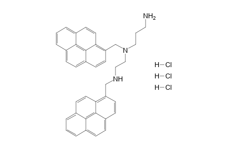 N-[(1-Pyrenyl)methyl]-N'-{[2'-(1"-pyrenyl)methylamino]ethyl}-propane-1,3-diamine - trihydrochloride