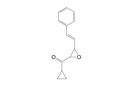 trans-(+-)2,3-Epoxy-5-phenyl-1-cyclopropylpent-4-en-1-one