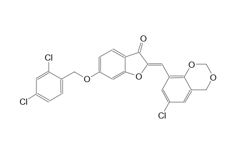 3(2H)-benzofuranone, 2-[(6-chloro-4H-1,3-benzodioxin-8-yl)methylene]-6-[(2,4-dichlorophenyl)methoxy]-, (2Z)-