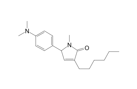 5-[4-(Dimethylamino)phenyl]-3-hexyl-1-methyl-1,5-dihydro-2H-pyrrol-2-one