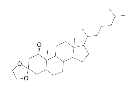 Cholestane-1,3-dione, cyclic 3-(1,2-ethanediyl acetal), (5.beta.)-