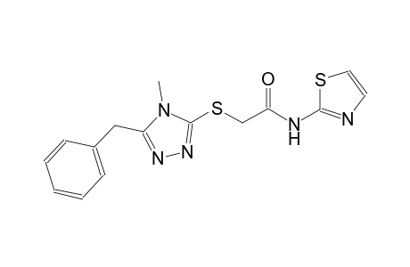 acetamide, 2-[[4-methyl-5-(phenylmethyl)-4H-1,2,4-triazol-3-yl]thio]-N-(2-thiazolyl)-