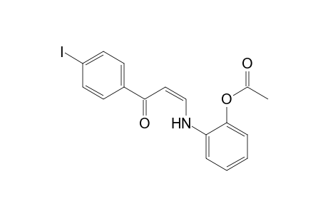 cis-4'-iodo-3-(o-hydroxyanilino)acrylophenone, acetate(ester)