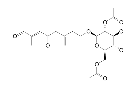 7-FORMYL-3-METHYLENE-6E-OCTEN-1,5-DIOL-1-O-BETA-D-[2',6'-O-DIACETYL-GLUCOPYRANOSIDE]