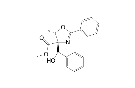 4-Oxazolecarboxylic acid, 4,5-dihydro-4-(hydroxyphenylmethyl)-5-methyl-2-phenyl-, methyl ester, [4S-[4.alpha.,4(S*),5.alpha.]]-