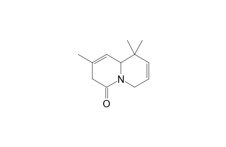 (+-)-2,9,9-Trimethyl-3,6,9,9a-tetrahydroquinolizin-4-one