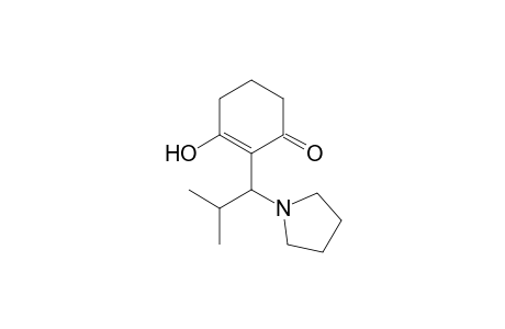 2-Cyclohexen-1-one, 3-hydroxy-2-[2-methyl-1-(1-pyrrolidinyl)propyl]-