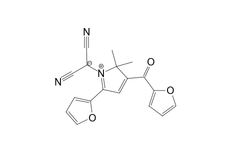 Dicyano(3-(furan-2-carbonyl)-5-furan-2-yl-2,2-dimethyl-1-azacyclopenta-3,5-dien-1-ium-1-yl)methanilide