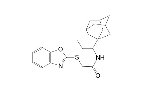 Acetamide, N-(1-adamantan-1-ylpropyl)-2-(benzooxazol-2-ylsulfanyl)-