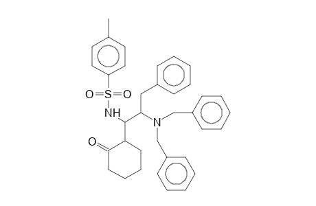 Cyclohexanone, 2-[[2-(dibenzylamino)-3-phenyl-1-(p-tosylamino)]-1-propyl]-