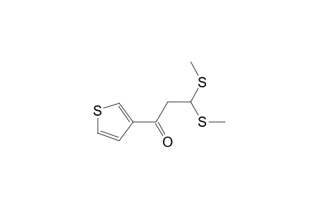 1-Propanone, 3,3-bis(methylthio)-1-(3-thienyl)-