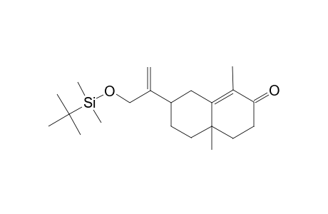 Bicyclo[4.4.0]dec-1-en-3-one, 2,6-dimethyl-9-[3-(t-butyldimethylsilyloxy)prop-1-en-2-yl]-