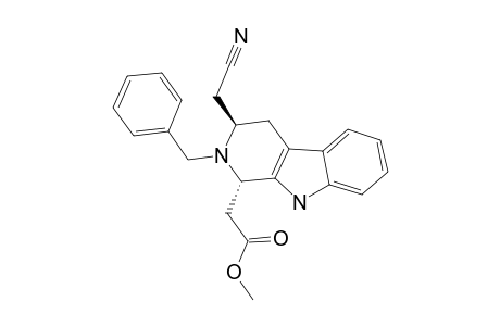 TRANS-2-BENZYL-3-CYANOMETHYL-1-(METHOXYCARBONYL-METHYL)-1,2,3,4-TETRAHYDRO-9H-PYRIDO-[3.4-B]-INDOLE