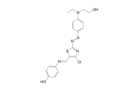 4-Chloro-2-{4-[N-ethyl-N-(2-hydroxyethyl)amino]phenylazo}-5-(4-hydroxyphenyliminomethyl)thiazole
