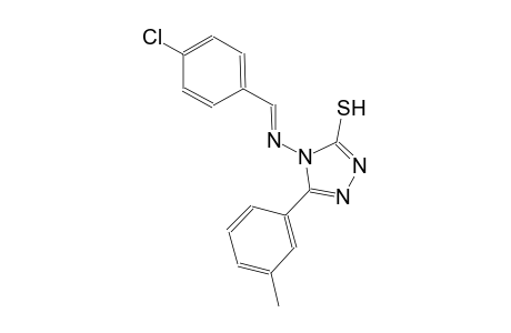 4-{[(E)-(4-chlorophenyl)methylidene]amino}-5-(3-methylphenyl)-4H-1,2,4-triazole-3-thiol